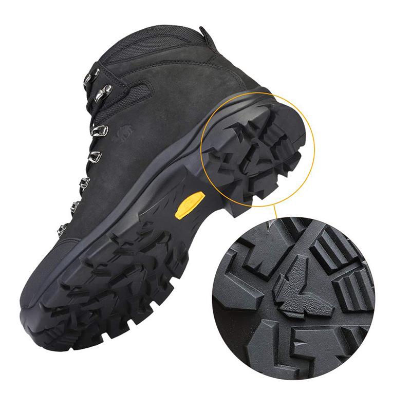 LẠC ĐÀ VÀNG Chống Nước Giày Đi Bộ Ngoài Trời Nam Giày Chiến Thuật Quân Sự Giày Da Giày Đi Bộ Cho Nam Mùa Hè 2023 Color: K832026545-Black Shoe Size: 10