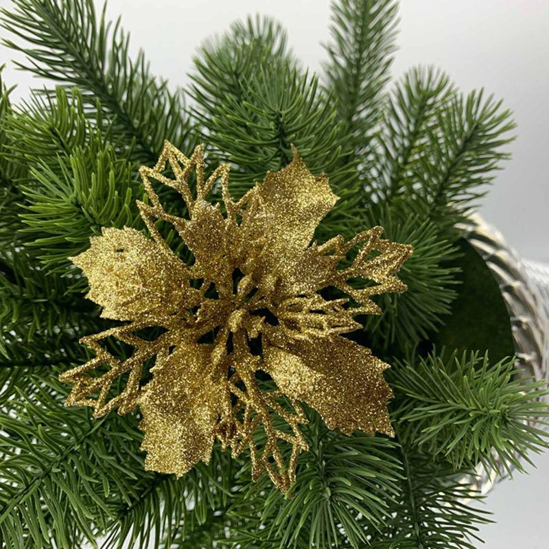 Tmdbyx Set 5 Hoa Giả Trang Trí Giáng Sinh / Năm Mới