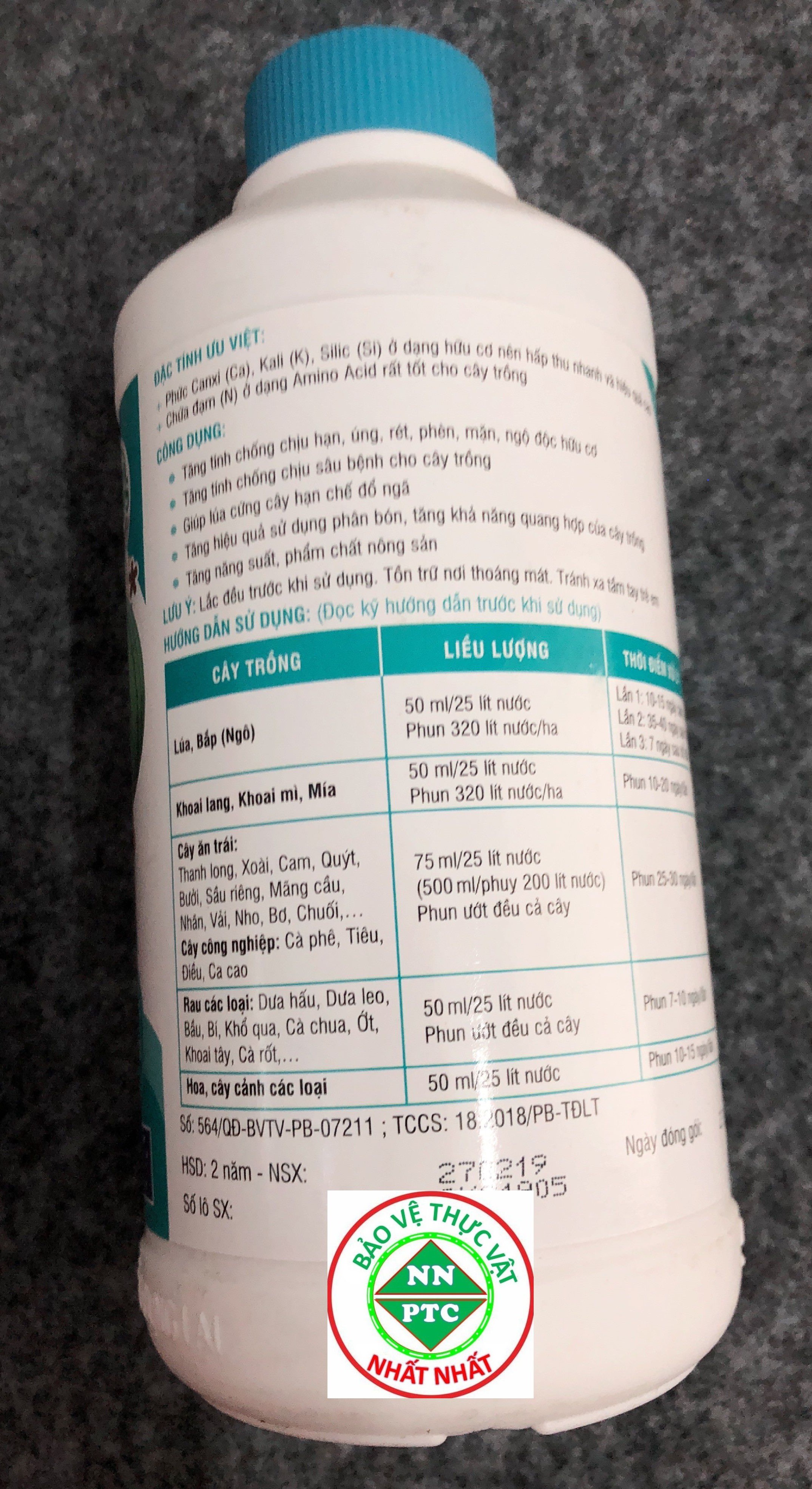 Phân Bón Lá Khoáng Hữu Cơ Silimax