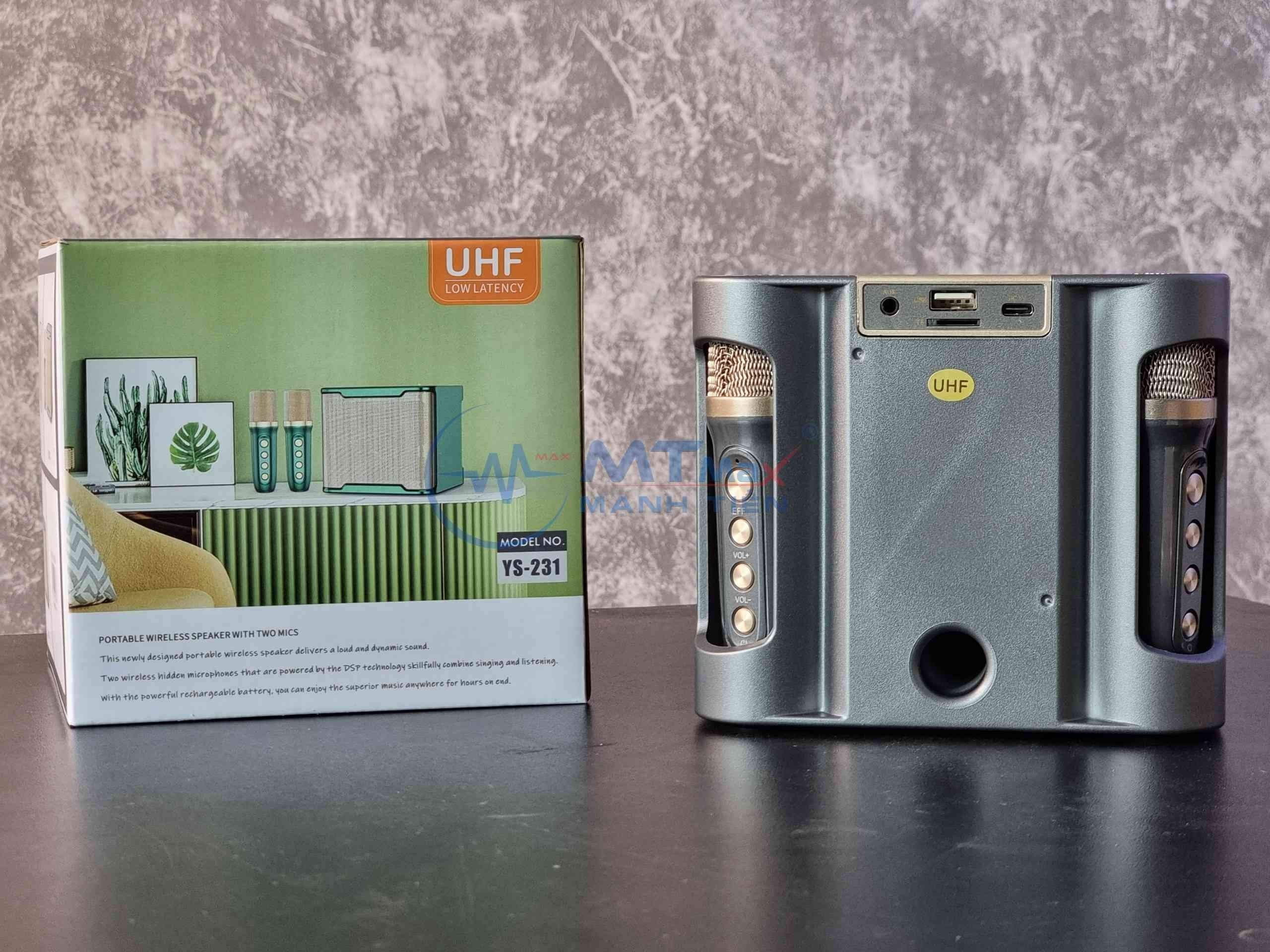 Loa Bluetooth karaooke nhỏ tiện dụng cho nội trợ văn phòng nhà trọ YS231 - karaoke di động tích hợp pin sạc mới 2023