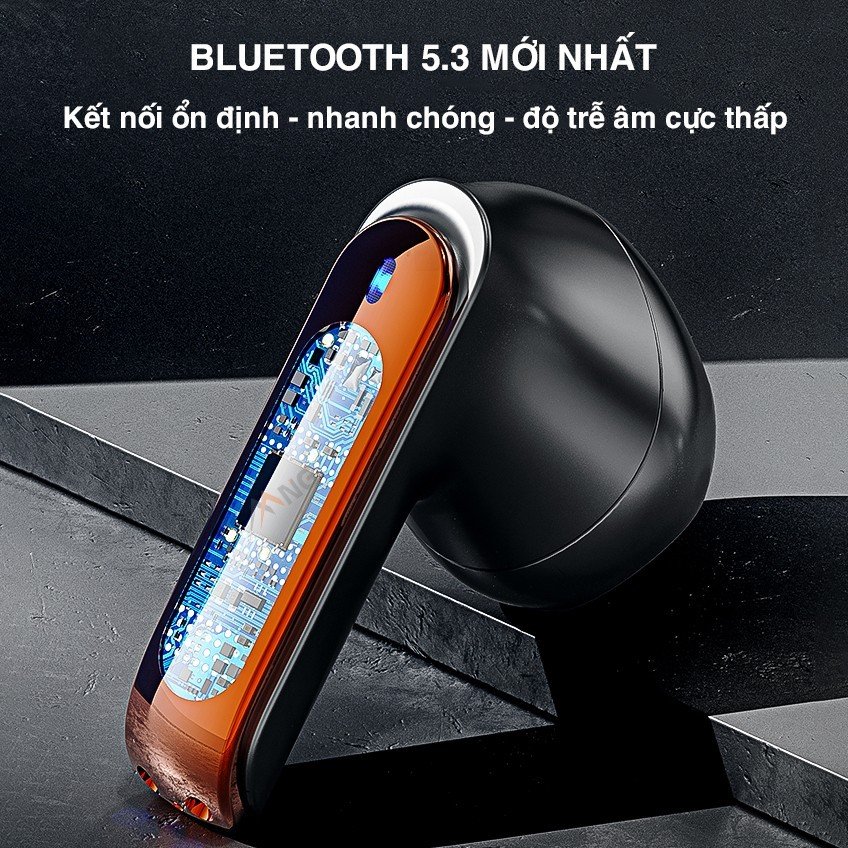 Tai nghe bluetooth không dây nhét tai TWS Rockspace Steampunk R3 nghe nhạc lên đến 24h hàng chính hãng bảo hành 12 tháng