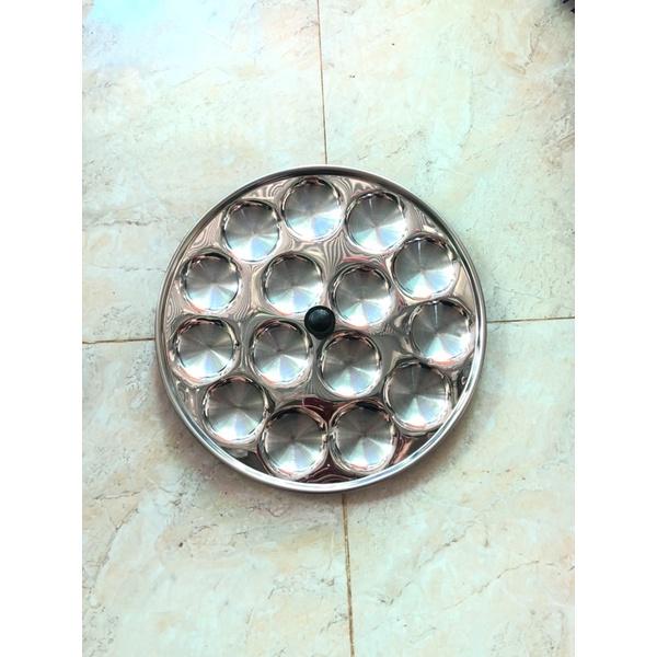 Khuôn bánh bèo 15 22 lổ nhôm inox hoặc chống dính dùng đổ bánh bèo tròn