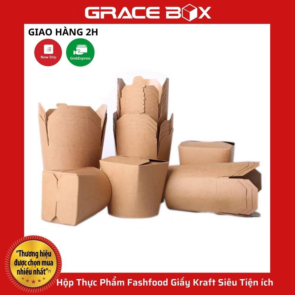 Lốc 10 Hộp Thực Phẩm Fashfood Giấy Kraft Siêu Tiện ích