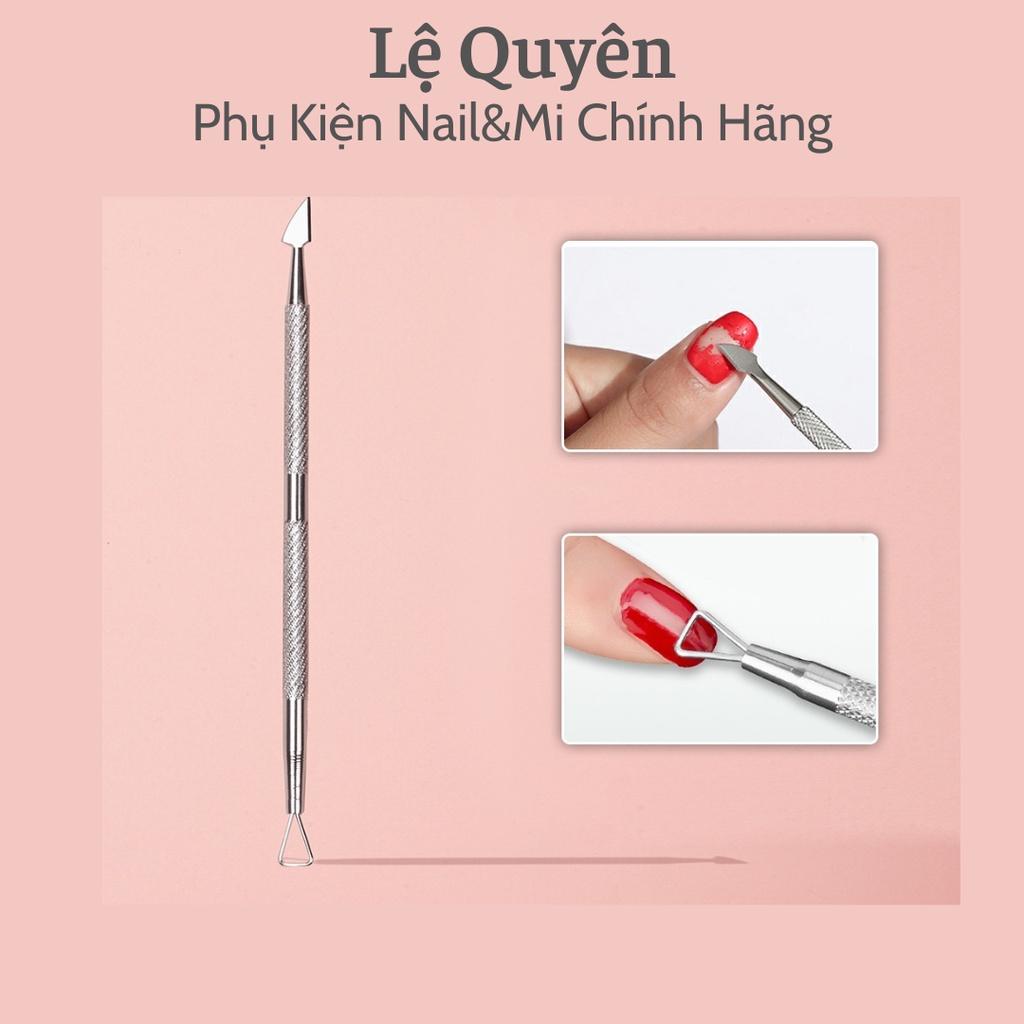 Cây Đẩy Da (Sủi Móng)_Cây Cạo Sơn Gel Lấy Khóe Móng Loại Inox 304 Chuyên Dụng