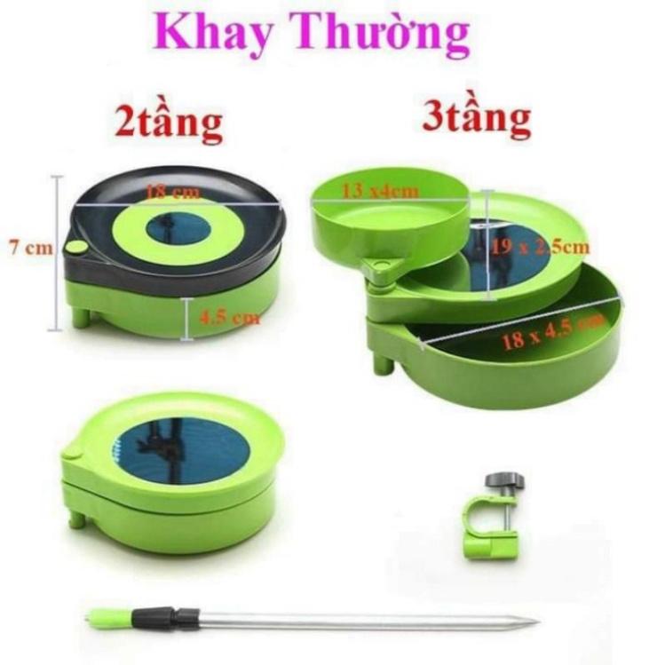 Sale to sale Khay đựng mồi câu đài 2 tầng, 3 tầng - uy tín - xả hàng tồn