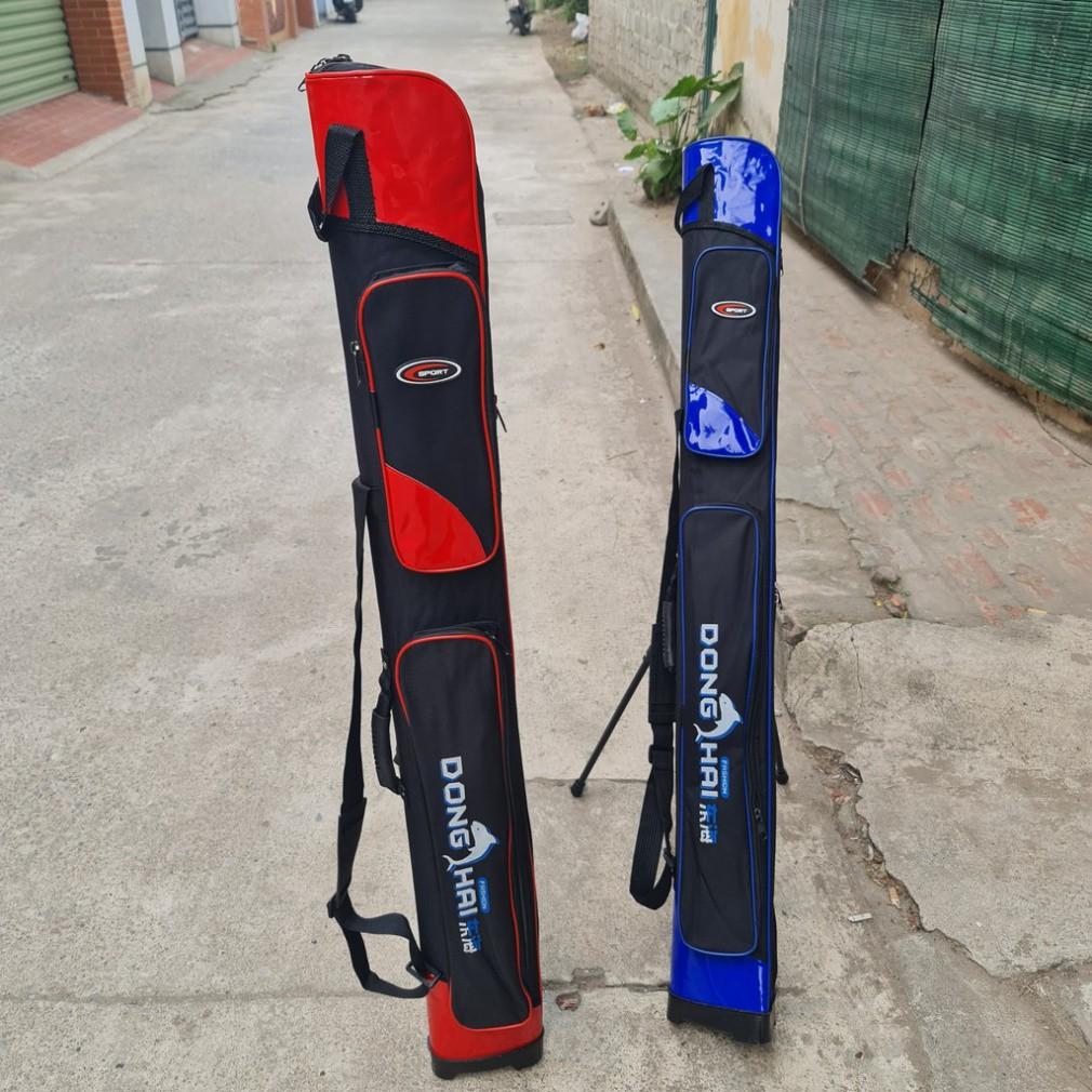 TÚI ĐỰNG CẦN CÂU 2 ngăn 1m20 dạng cứng chuyên bao đựng cần câu tay phụ kiện đồ câu cá