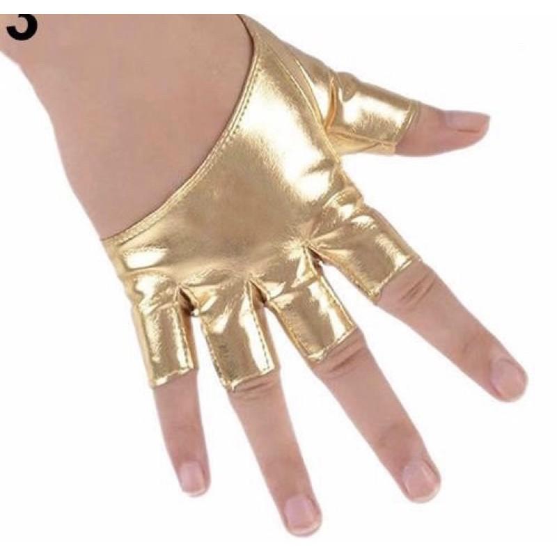 -Găng Tay Hở Ngón cao cấp- Phụ kiện trình diễn-Găng Tay Giả Da Hở Ngón Quyến Rũ Thời Trang Cho Nữ
