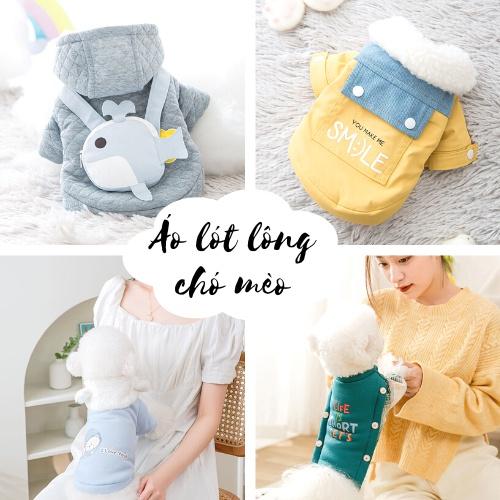 ÁO LÓT LÔNG CAO CẤP CHO CHÓ MÈO, TRENDY, CHẤT LƯỢNG, GIÁ TỐT