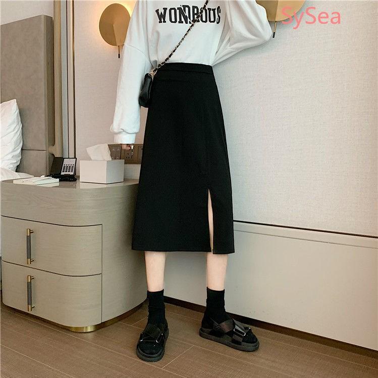 Chân váy dài xẻ tà, chân váy công sở chữ A dáng dài JOSEE' chất vải tuyết mưa cao cấp