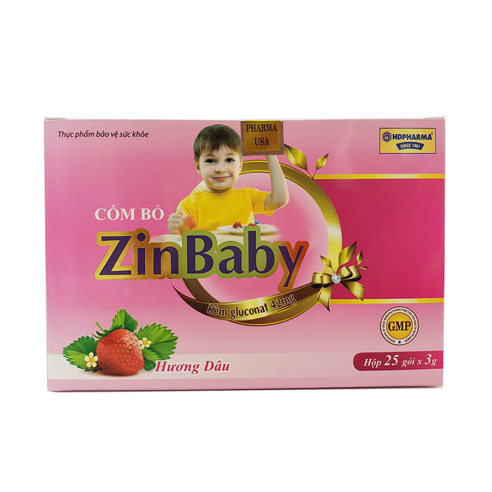  Cốm Bổ ZinBaby cho trẻ biếng ăn, ăn kém, suy dinh dưỡng chậm lớn, hay ốm do sức đề kháng kém