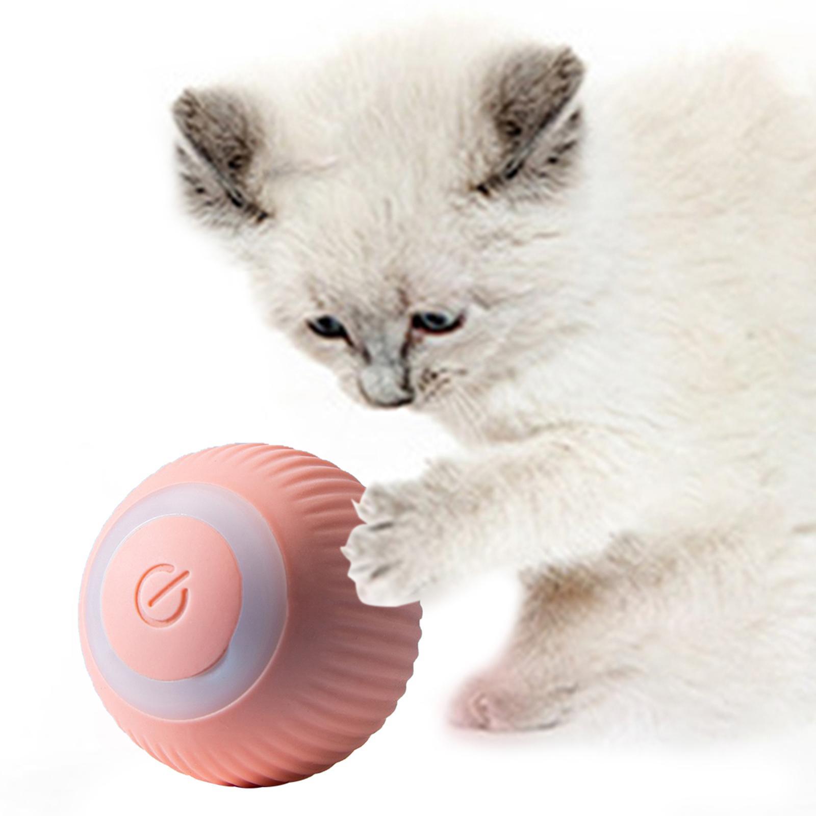 Automatic Interactive Cat Toys Ball for Indoor Cats  Kitten Dogs Pets