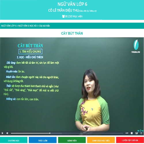 Khóa học NGỮ VĂN LỚP 6 cô Diệu Thu - 09 tháng
