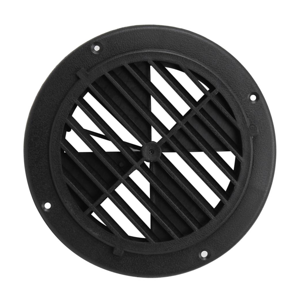6.5" BLACK ROUND ABS PLASTIC VENT COVER Auto Boat Marine RV Trailer