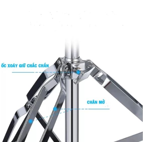 Chân Boom Cymbal - Chân Đế Trống Cymbal B-200 Chân Kép Cứng Cáp | Điều Chỉnh Cao Thấp | Chống Trượt