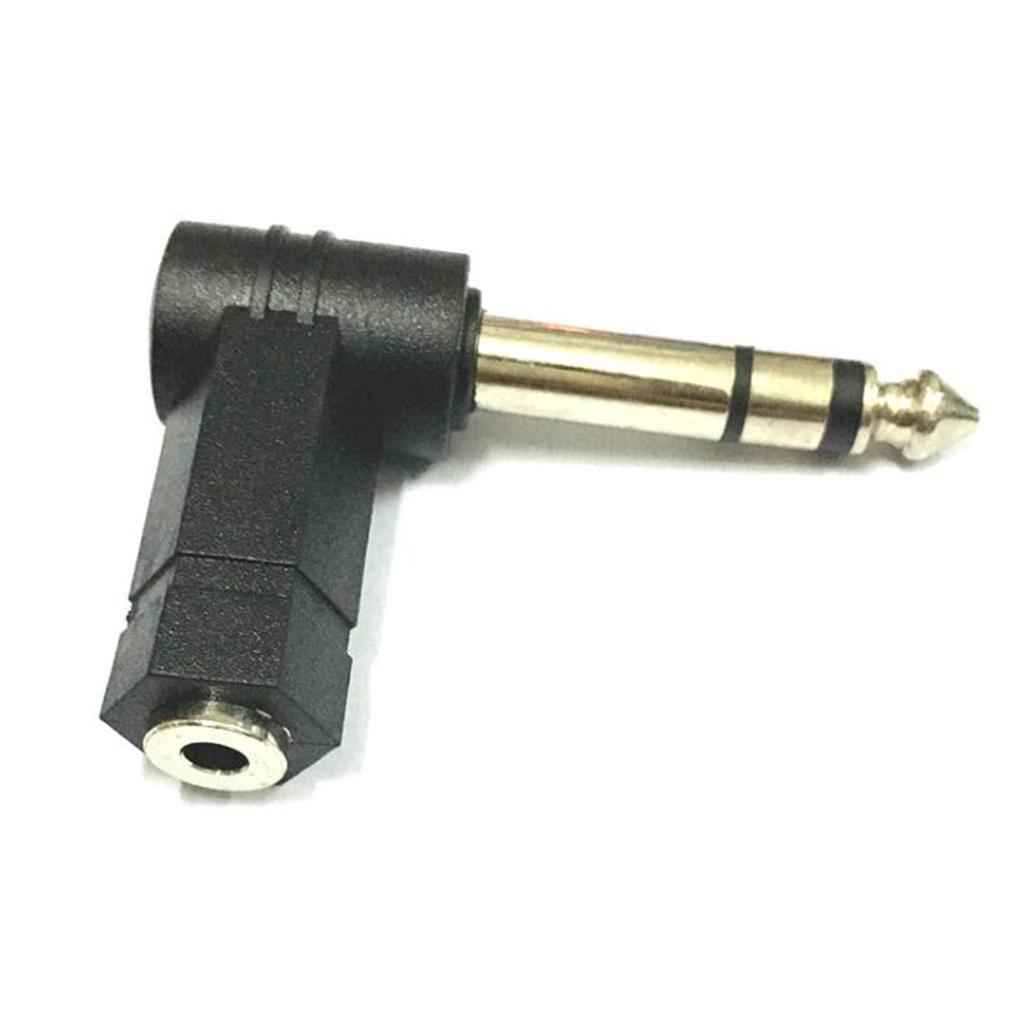 4x 6.35mm 1/4'' Male Plug to 3.5mm 1/8'' Female Jack Audio Adapter Connector