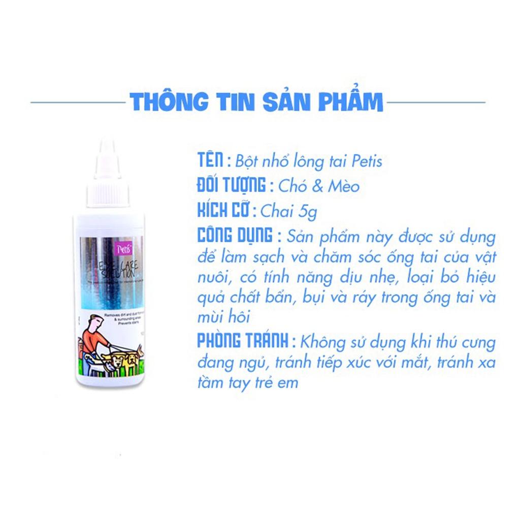 Bột Nhổ Lông Tai Chó Mèo PETIS