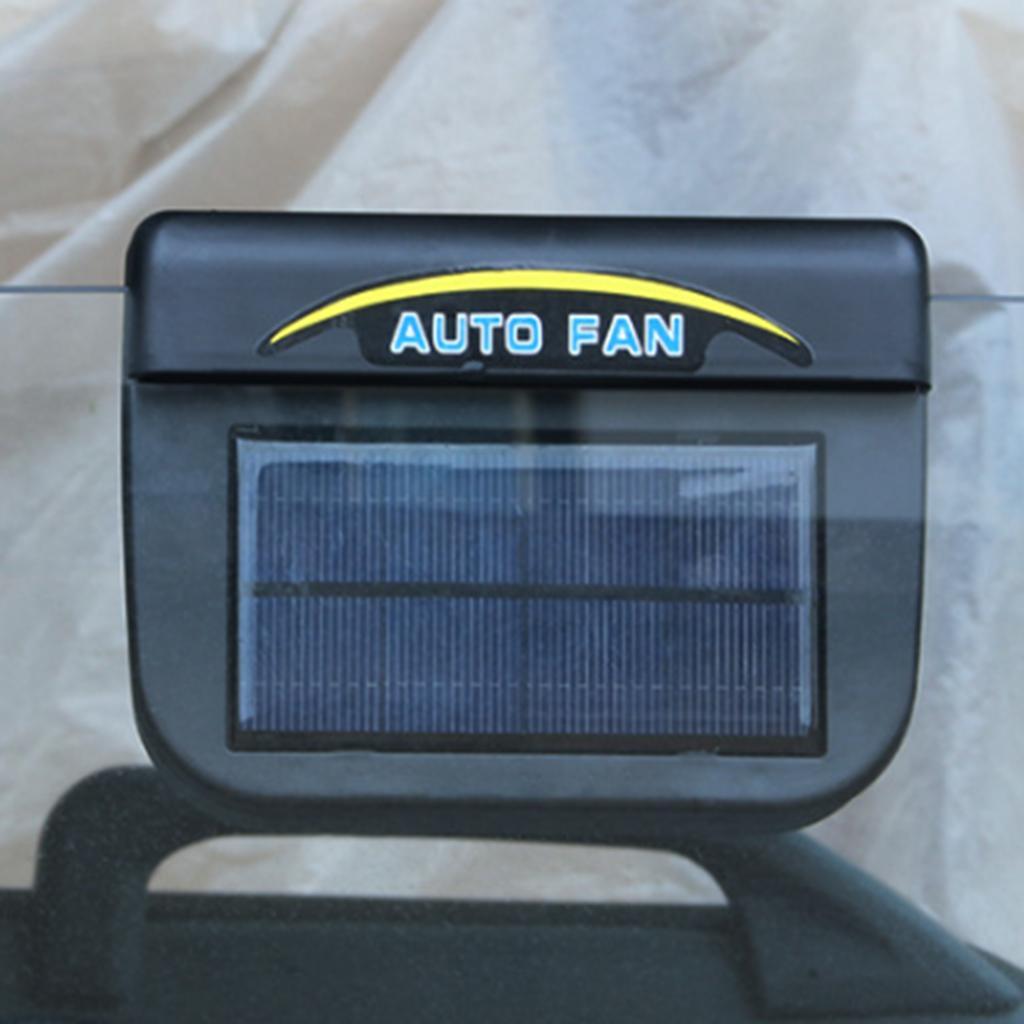 Automobile Cooler Ventilation Fan Air Vent Exhaust Heat Fan Solar Energy Powered Vehicle Car Auto with Rubber Strip