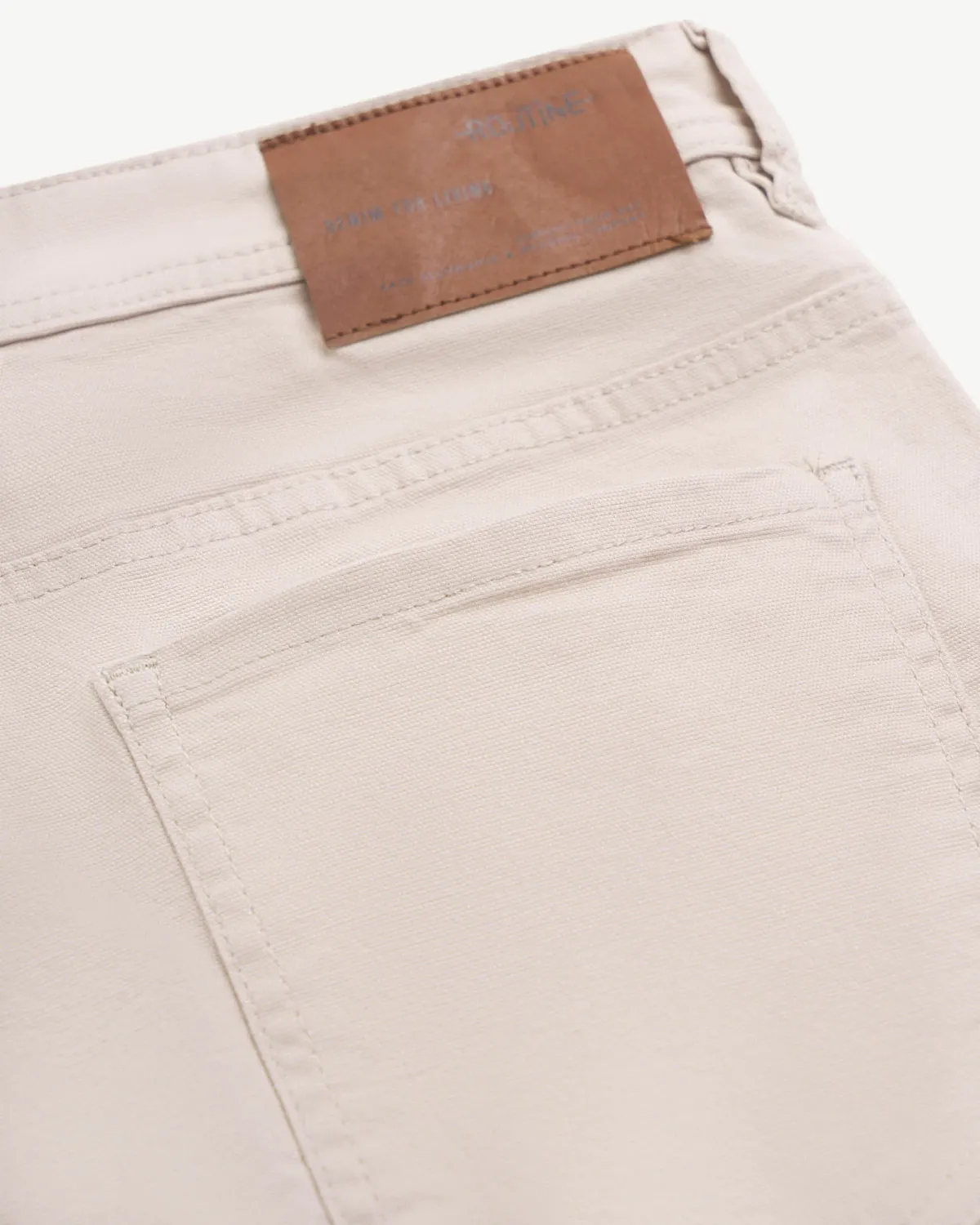 Quần short denim nam vải co giãn mềm. Straight - RT 10F24DPS003 | ROUTINE CÀ MAU