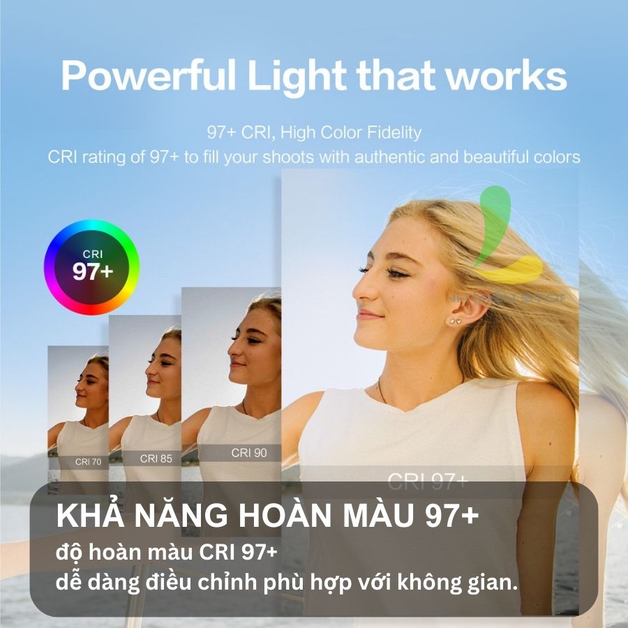 Đèn Led Video COLBOR CL60R - Đèn Studio 65W RGB siêu nhỏ gọn, nhiệt độ màu 2700K-6500K ấn tượng