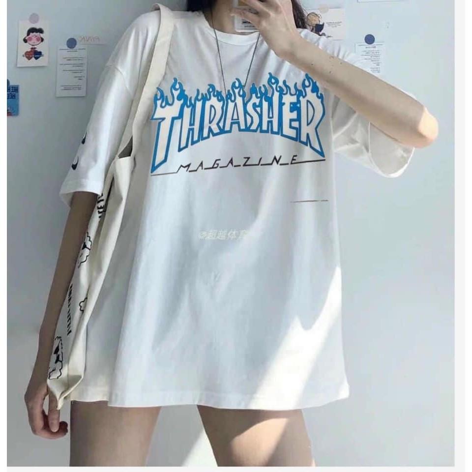 Áo thun tay lỡ Unisex from rộng năng động cá tính
