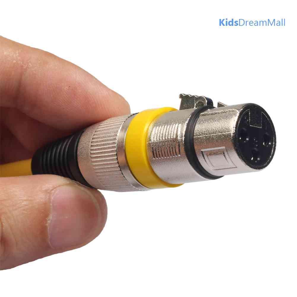 Mới Set 5 Cáp Âm Thanh 3Pin XLR Mạ Bạc