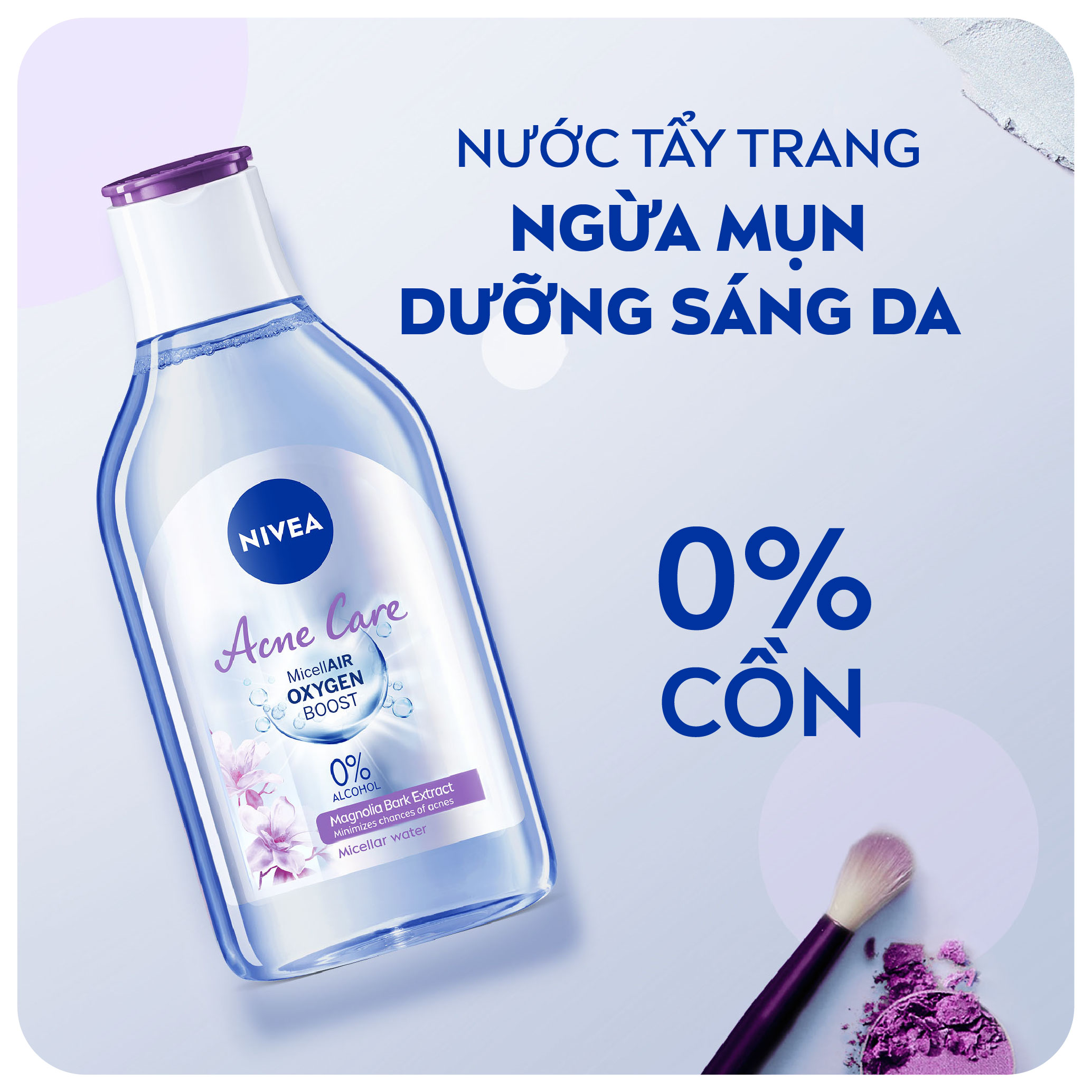 Bộ 2 Nước Tẩy Trang NIVEA Acne Care Cho Da Mụn Sạch Sâu Ngừa Mụn (400 ml) - 80116