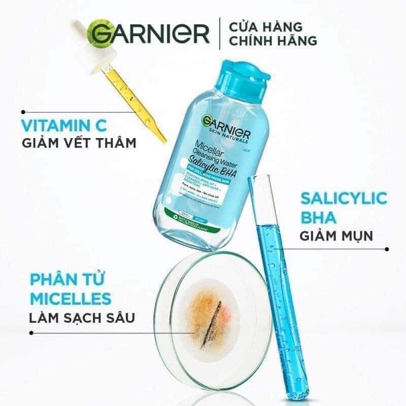 Nước Tẩy Trang Garnier Da Dầu Và Mụn 125ml