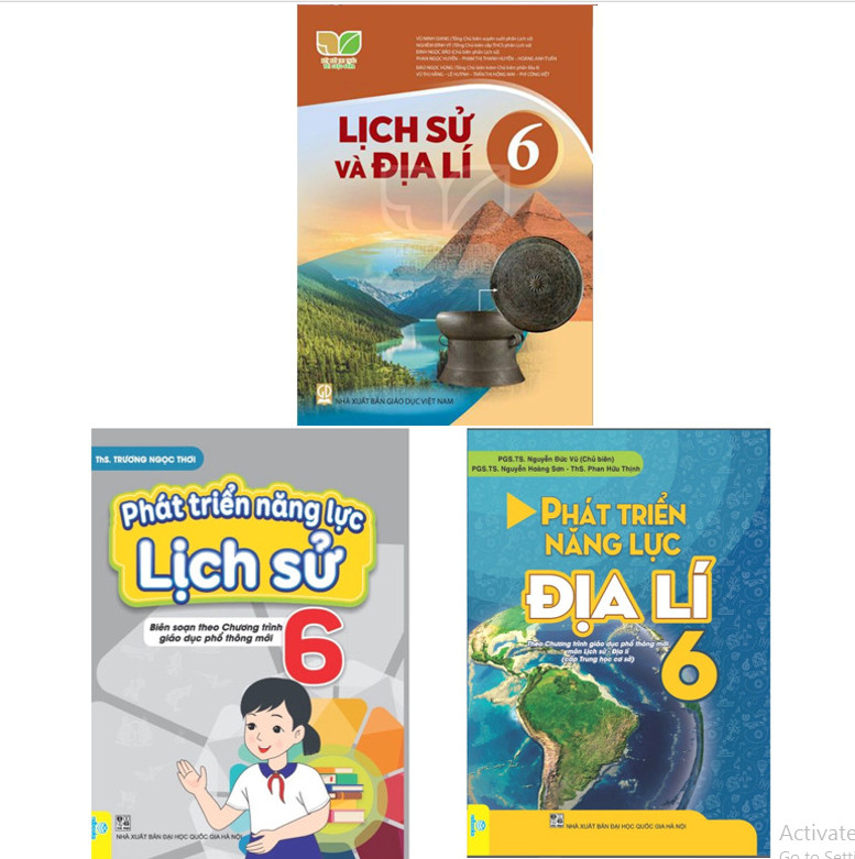 Sách - Combo 3 cuốn SGK Lịch Sử và Địa Lý 6 Kết Nối và Phát Triển Năng Lực Địa Lí 6, PTNL Lịch Sử 6 ndbooks