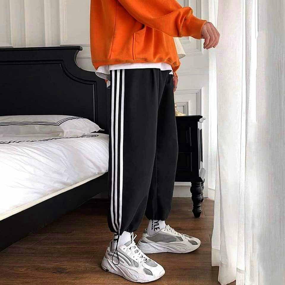 Quần jogger thể thao vải thun nỉ co giãn dày dặn y ảnh