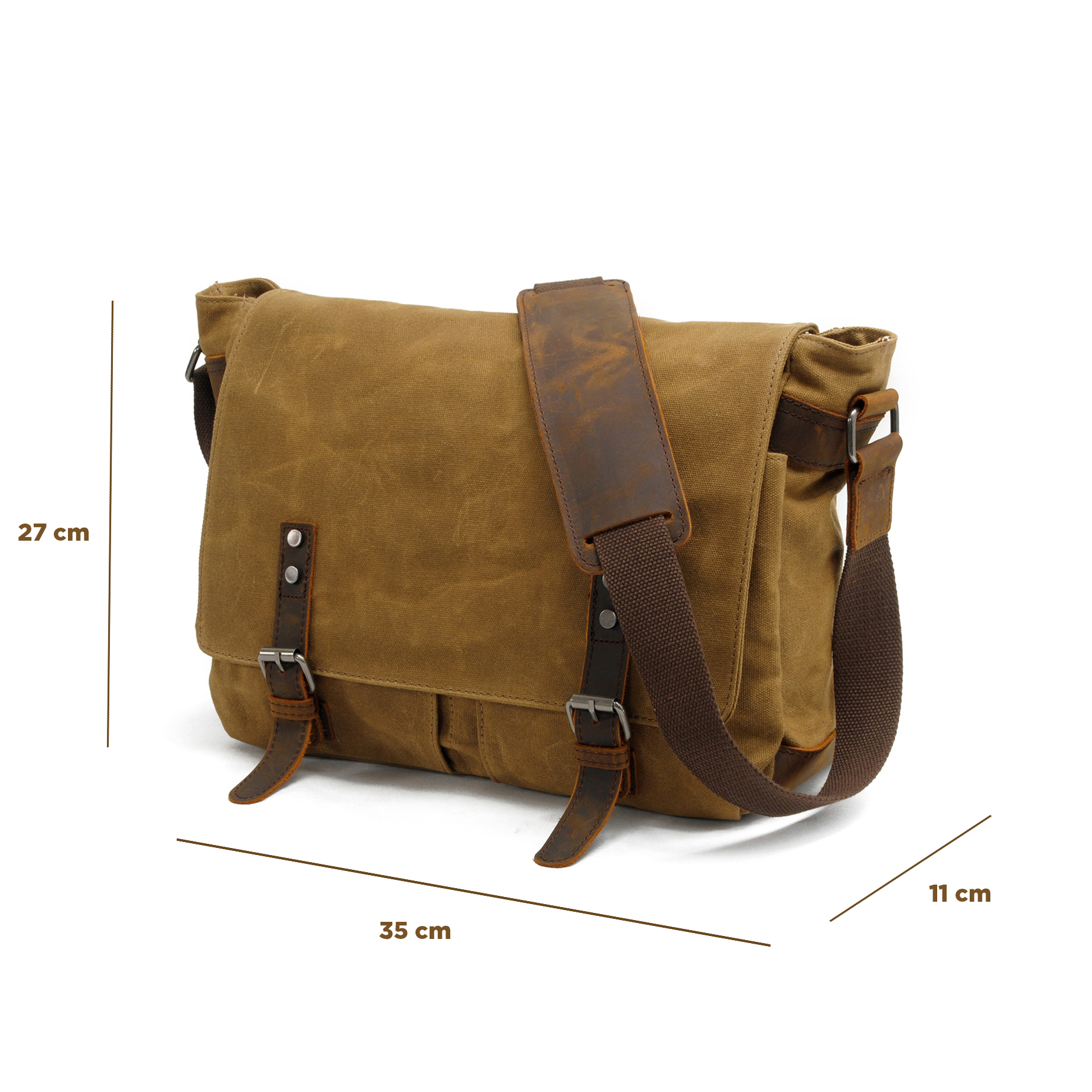 Túi đeo chéo vải bố cao cấp AT16928 | Anh Tho Leather (Form lớn)