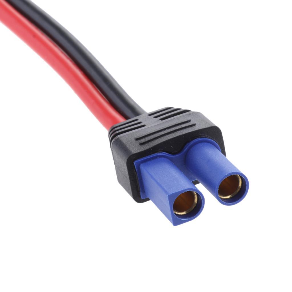 2Pieces 1-48V SAE to EC5 Female Power Adapter Cable for Car Solar Battery