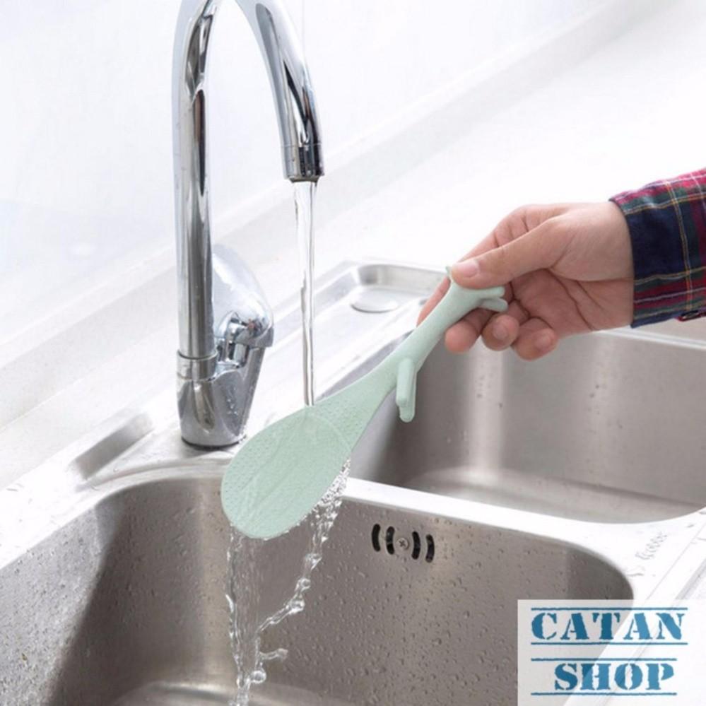 Combo 3 muỗng xới cơm, muôi xới cơm kiểu Nhật tiện dụng hình con sóc GD09-MXC-3