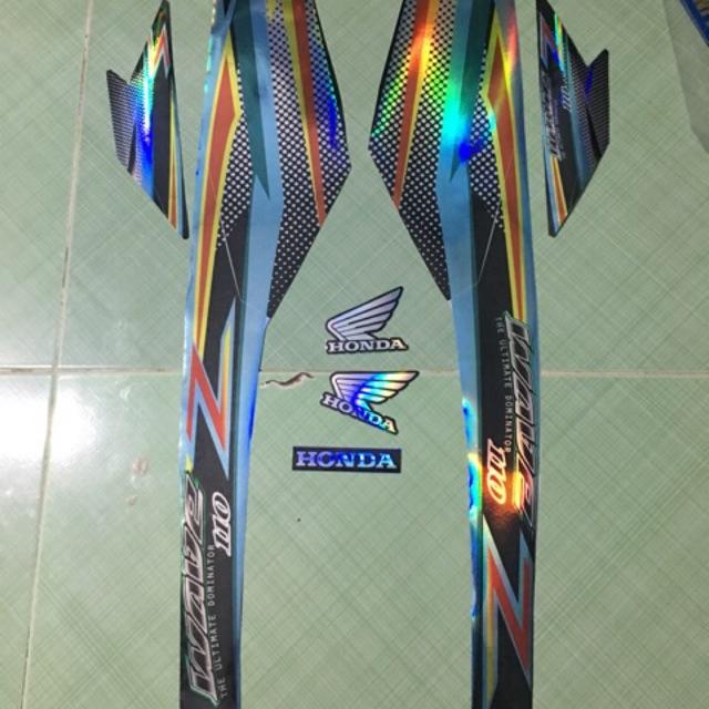 Tem wave 110 xanh ngọc Z crom