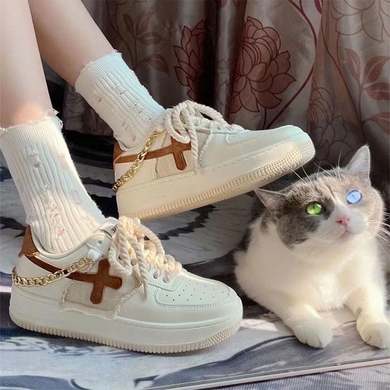 Sale Off 47% - Giày thể thao phối xích thời trang cá tính Nam Nữ
