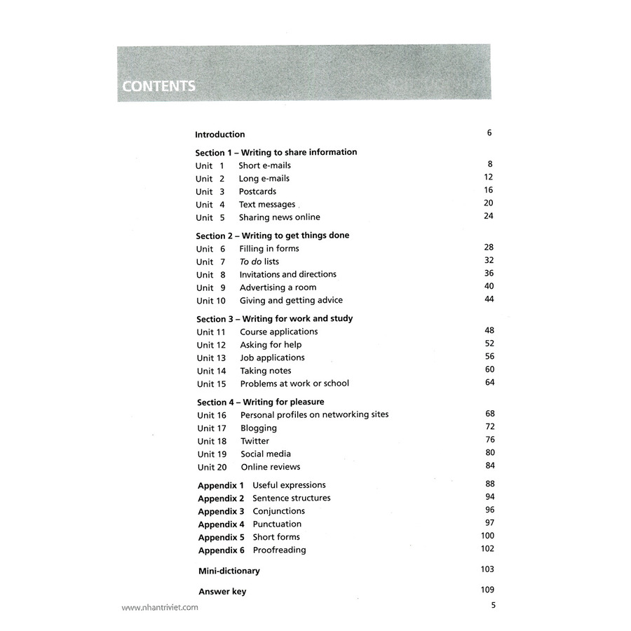 Collins English For Life - Writing A2 Pre-intermediate 