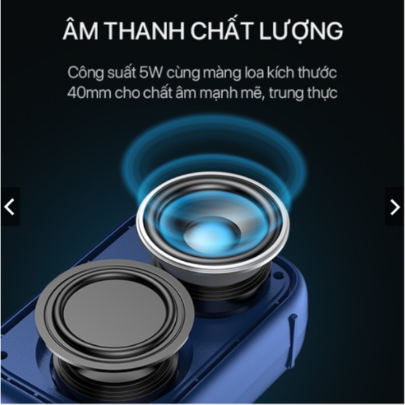 Loa Bluetooth kết hợp niệm phật - Công Suất 5W Ghép Đôi 2 Loa Âm Bass Trầm Thiết Kế Nhỏ Gọn