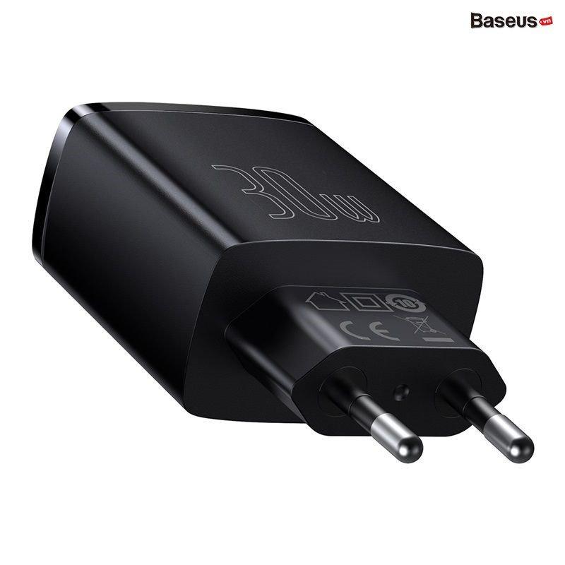 Cốc sạc nhanh siêu nhỏ gọn Baseus Compact Quick Charger 30W Hàng Chính Hãng