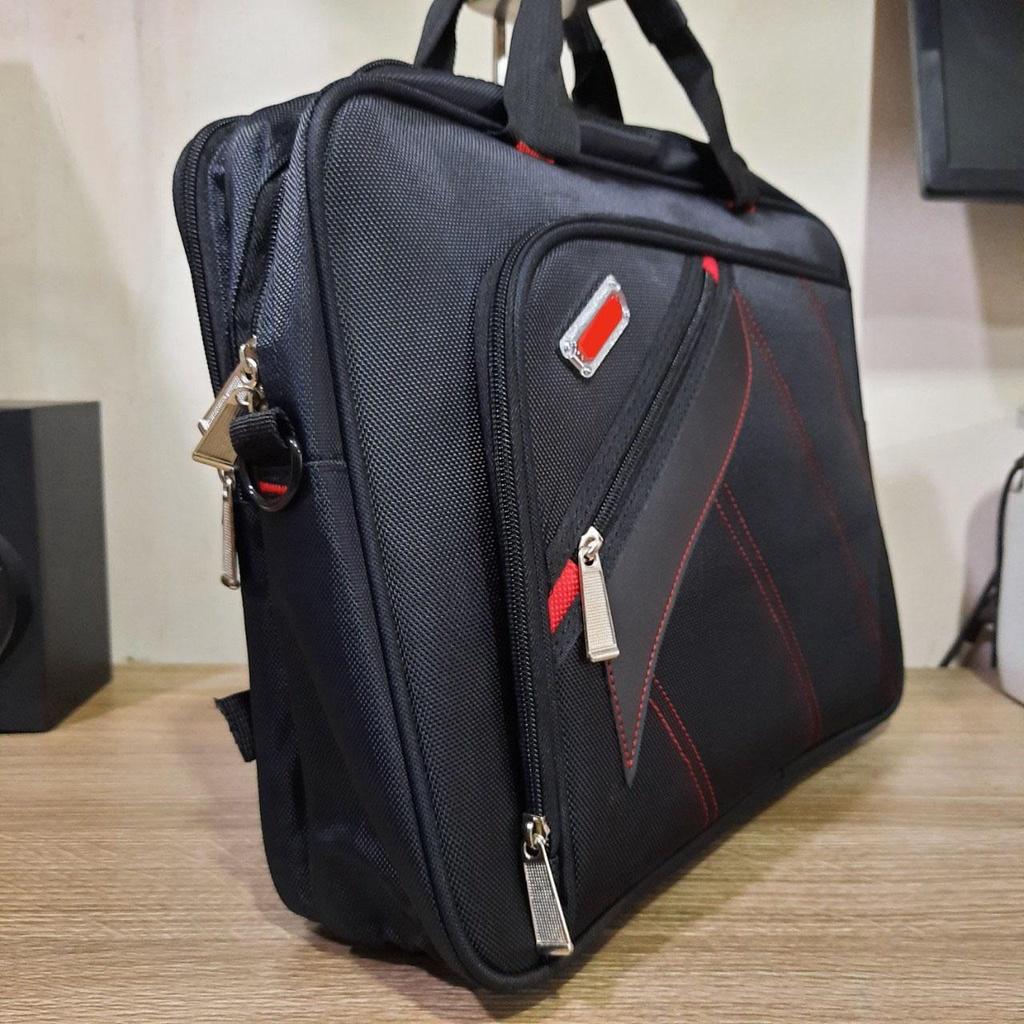 Cặp học sinh đa năng đeo chéo balo 17 inch chất Dù Xốp Thái chỉ xéo đôi cao cấp H1991