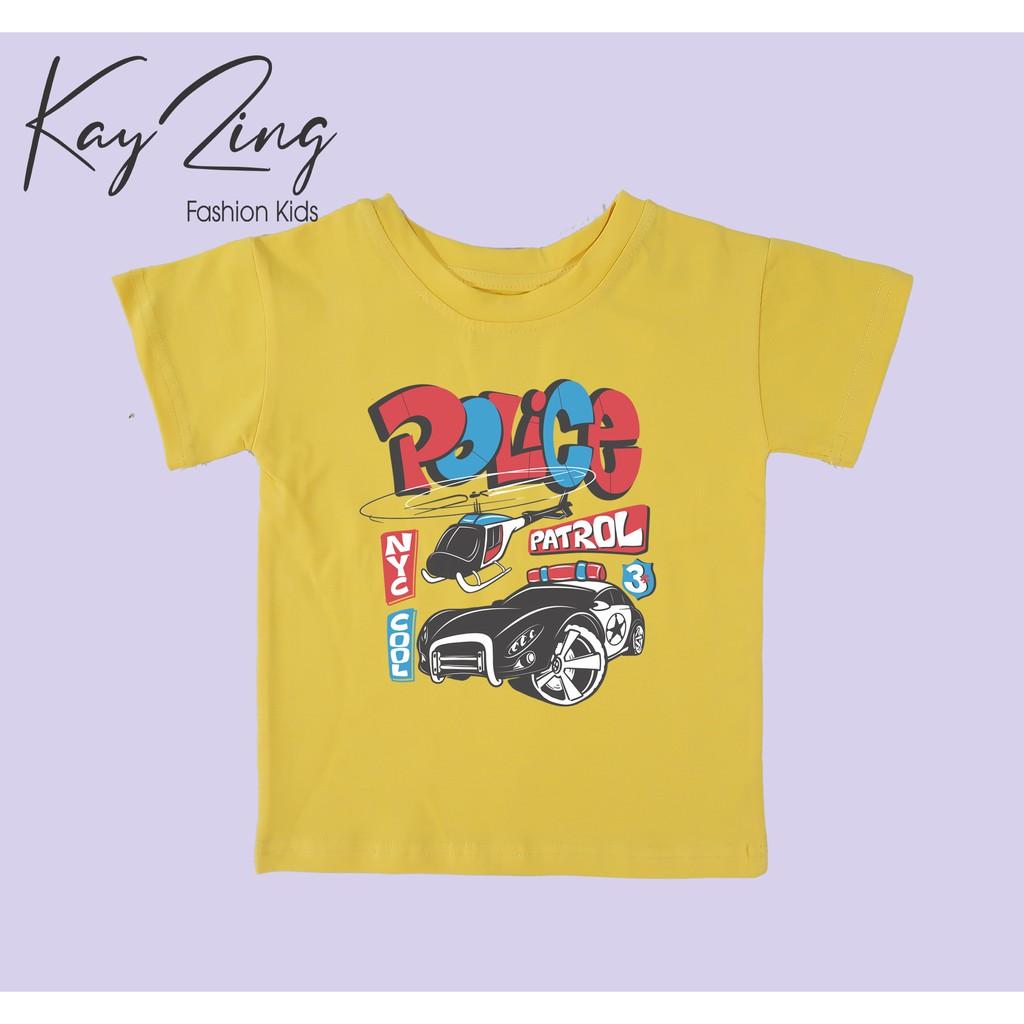 Áo thun trẻ em nam cotton 100% các màu : Mã 046