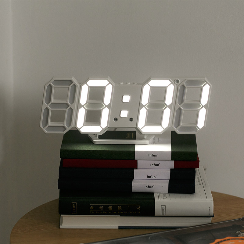 Đồng hồ LED LAYDIA hiện đại đa chức năng trang trí nhà cửa, quán cafe.