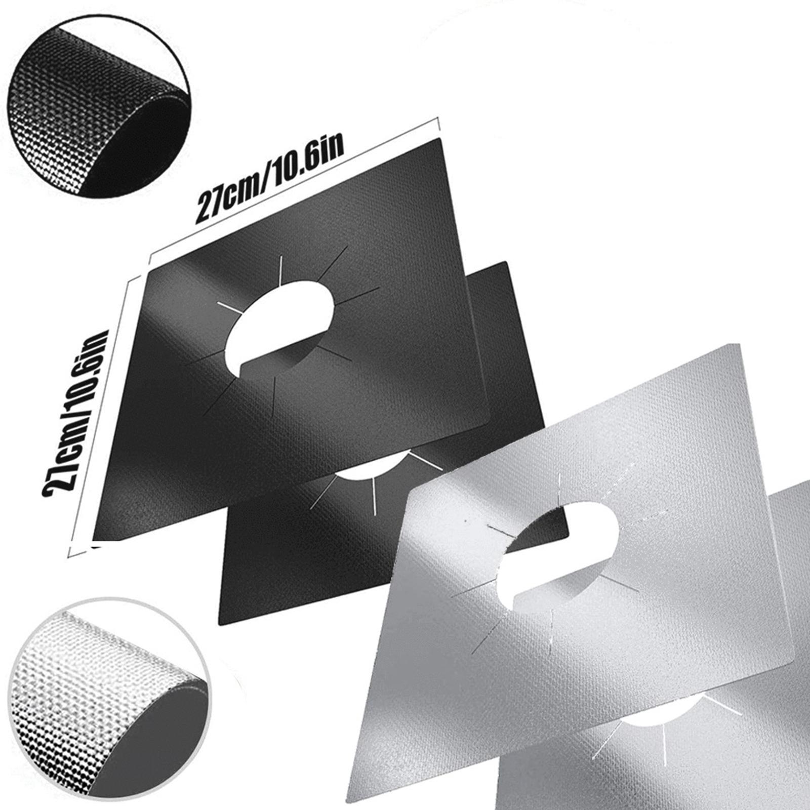 2 Pieces Stove Burner Covers Easy to Clean Reusable for Cooking Kitchen