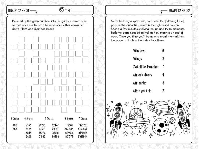 Sách Brain Games For Clever Kids 10 Year Olds