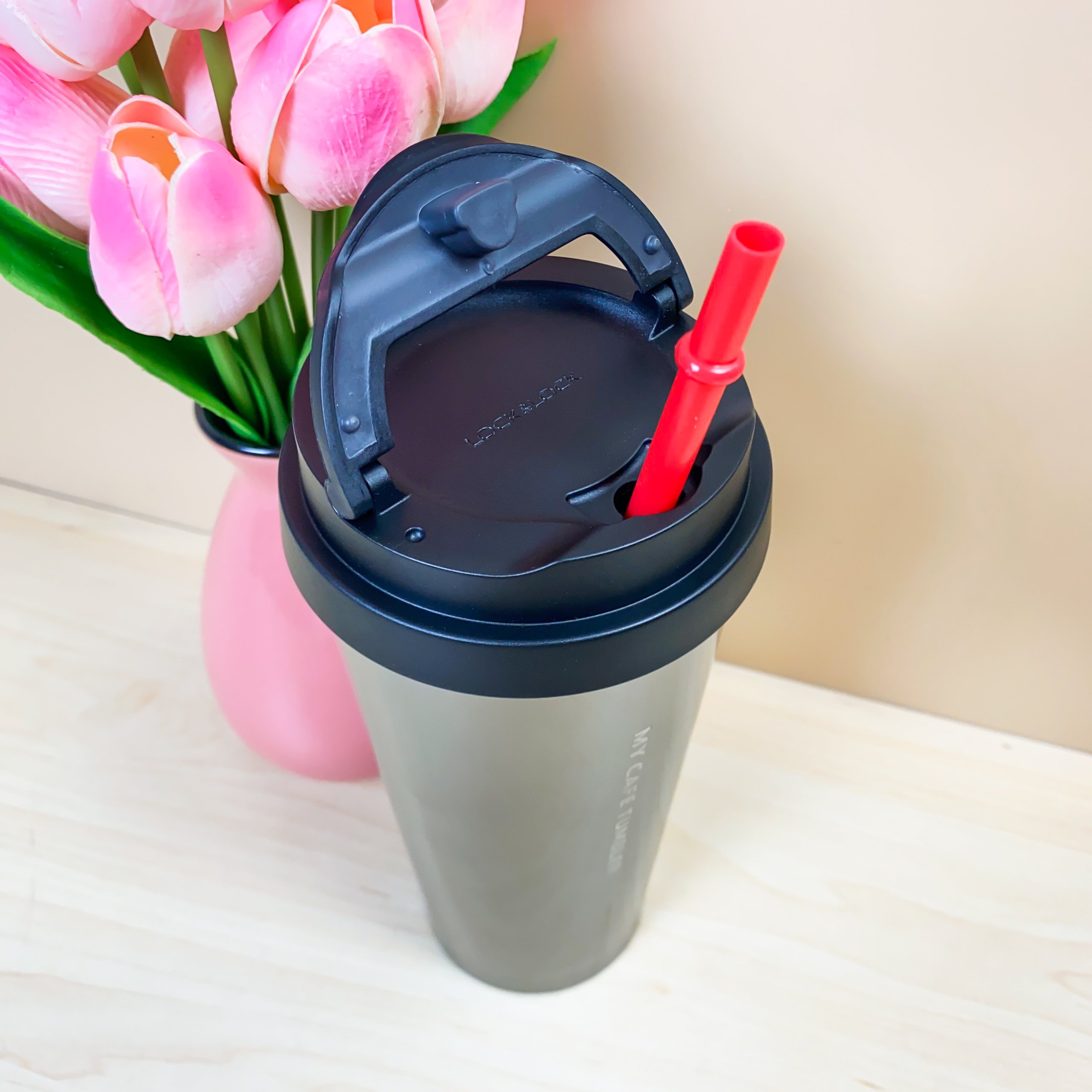 Ly giữ nhiệt bằng thép không gỉ 540ml, ly đựng cafe giữ nhiệt nắp bật