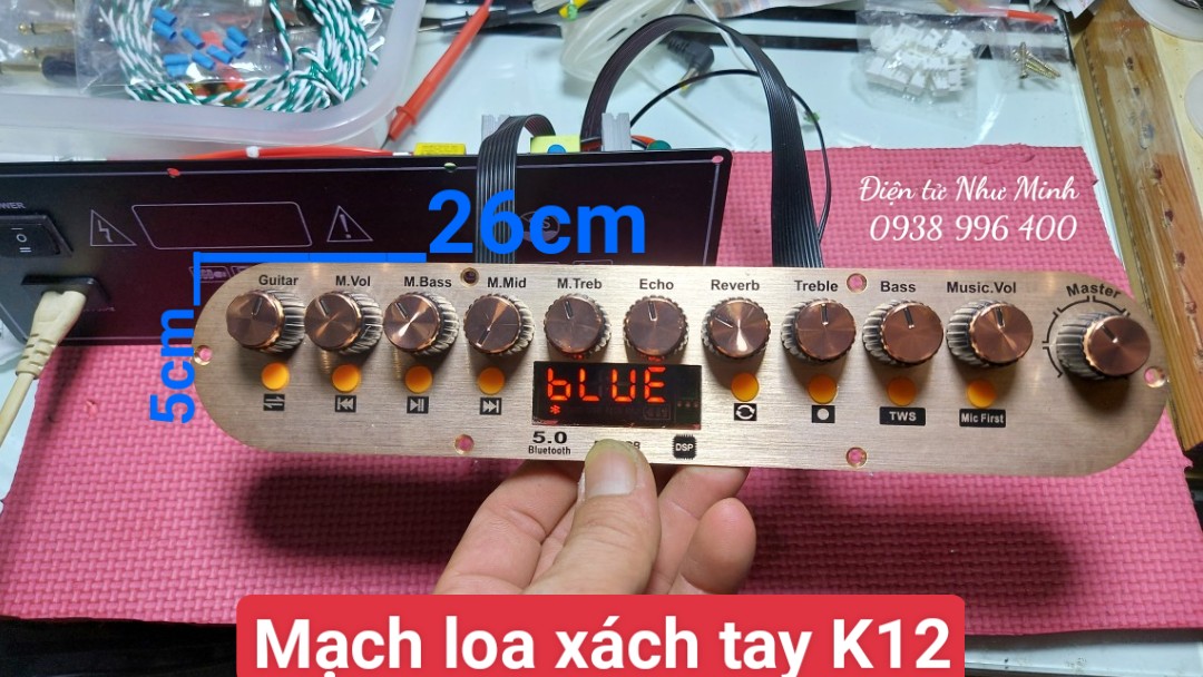 MẠCH LOA KÉO XÁCH TAY K12