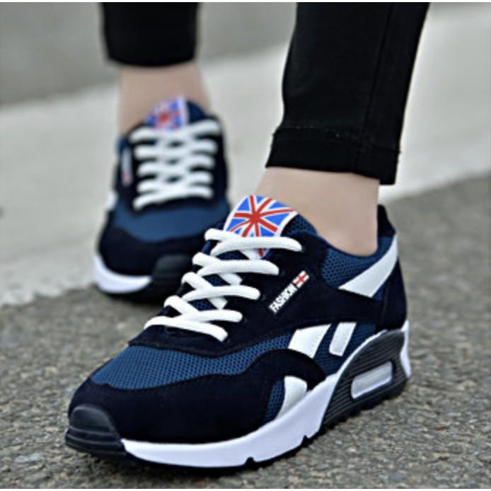 Giày thể thao nữ Sneaker độn đế răng cưa Cờ USA
