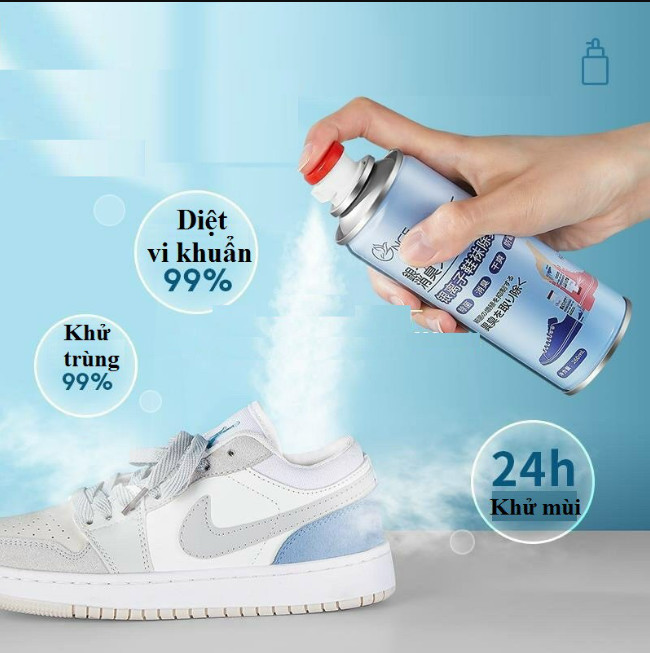 CHAI XỊT HÔI CHÂN NHẬT BÌNH XỊT HÔI CHÂN KHỬ MÙI GIÀY CÔNG NGHỆ NANO BẠC MÙI DỊU NHẸ 260ml ĐÁNH BAY MÙI HÔI GIÀY DÉP