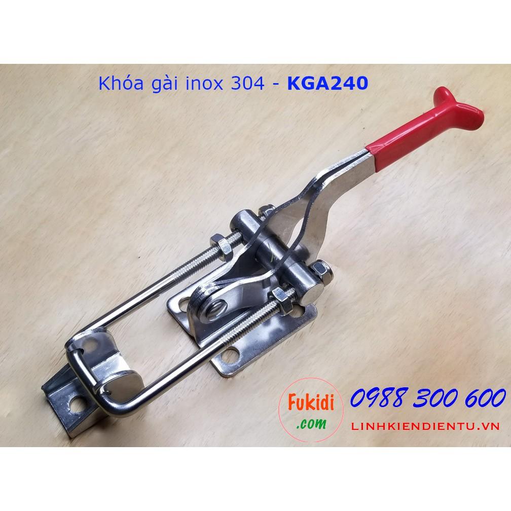 Khóa gài SU304 chiều dài 240mm thay đổi được - KGA240