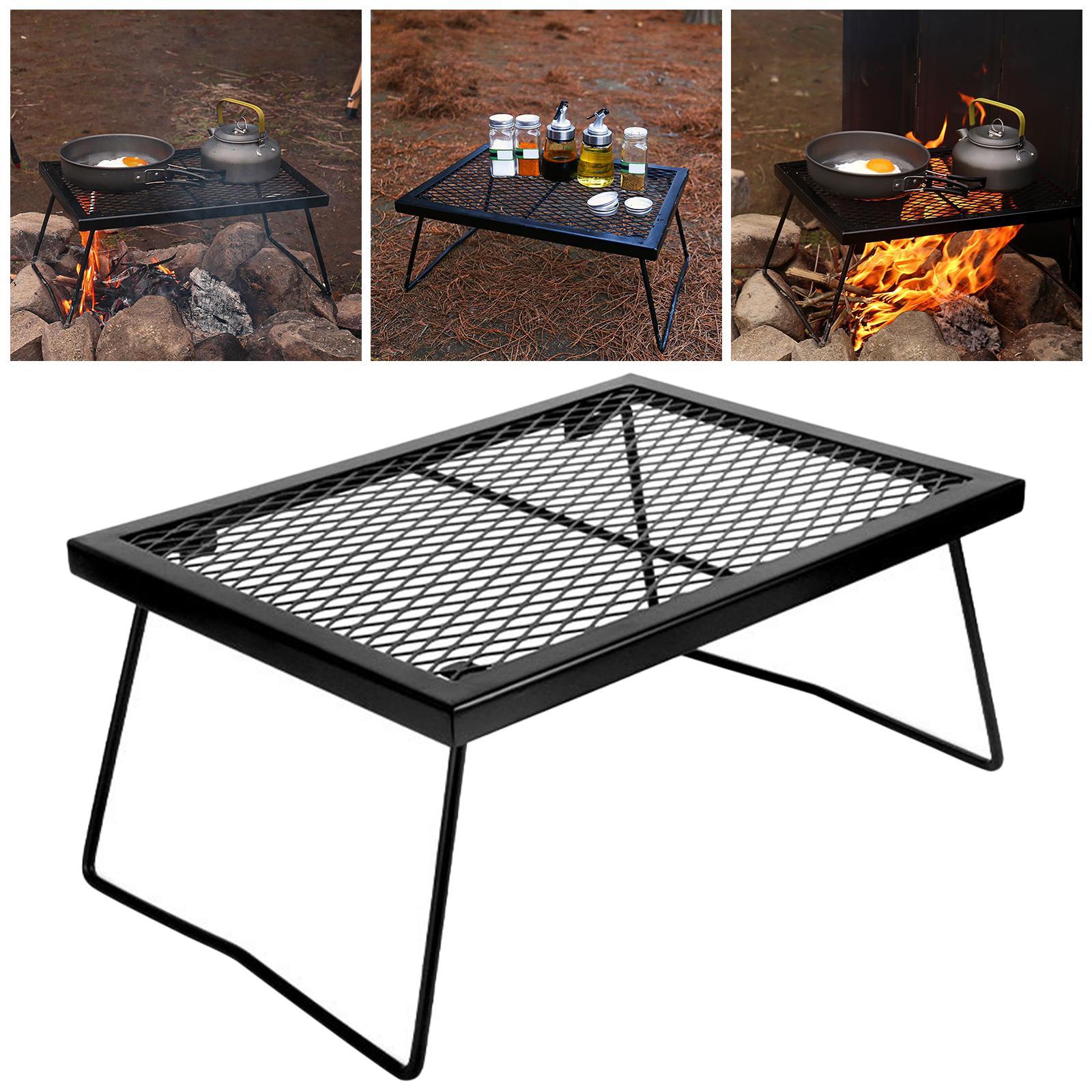 Folding Camping Table Storage Net Mesh Portable Picnic Camping Organizer