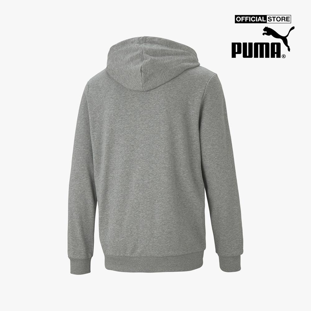 PUMA - Áo khoác thể thao nam phối zip Essentials Small Logo 586704-53