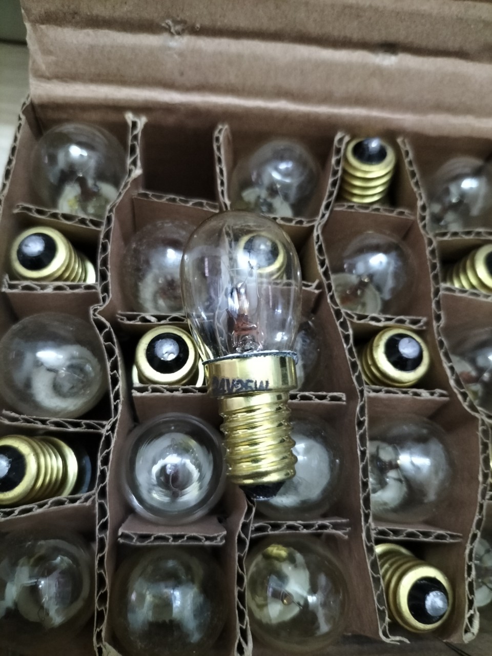 Bóng đèn sợi đốt E14 24V 25W 25x55mm (Pilot lamps 24V 25W E14 25x55mm clear)